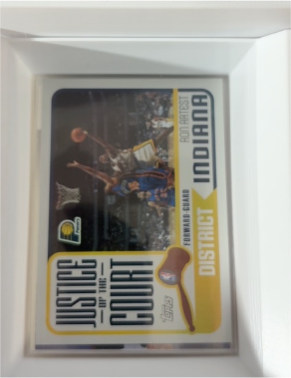 2003-04 Topps Justice of the Court #JC-19 Ron Artest — front