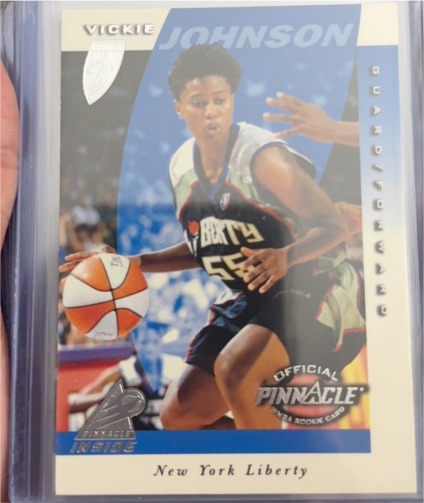 1997 Pinnacle Inside WNBA #53 Vickie Johnson — front
