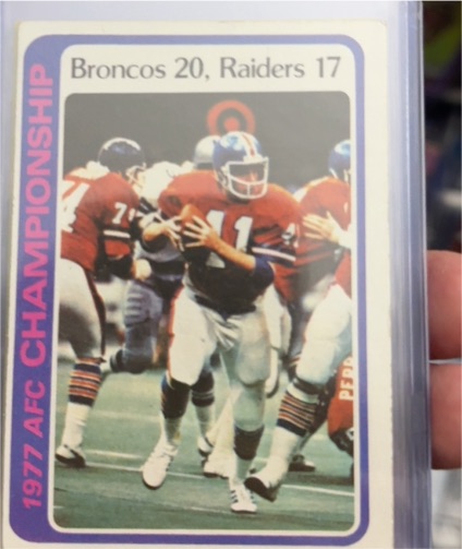 1978 Topps #167 1977 AFC Championship Craig Morton — front