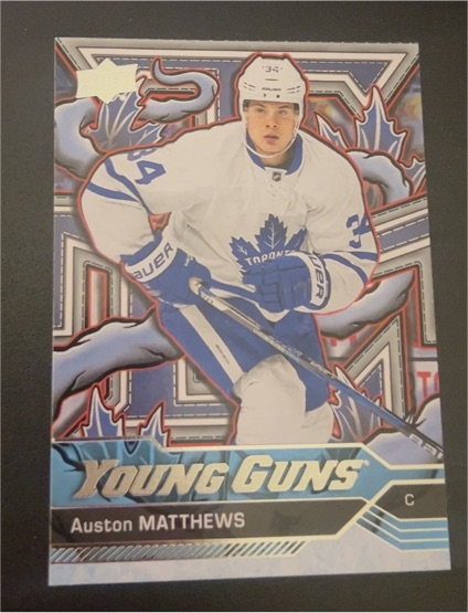 2024-25 Upper Deck Series 2 #201 Auston Matthews Young Guns Renewed — front