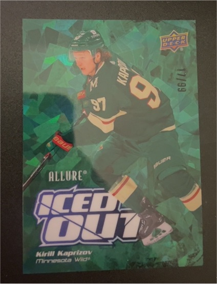 2022-23 Upper Deck Allure Iced Out #IO-25 Kirill Kaprizov — front