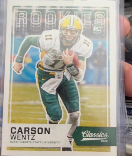 2016 Panini Classics #268b Carson Wentz — front