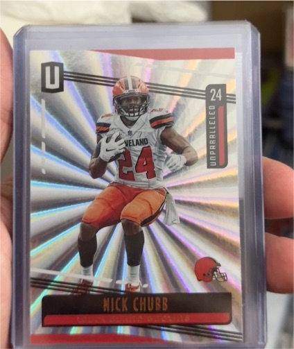 2019 Panini Unparalleled #24 Nick Chubb — front