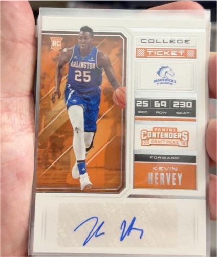 2018 Panini Contenders Draft Picks #106 Kevin Hervey — front
