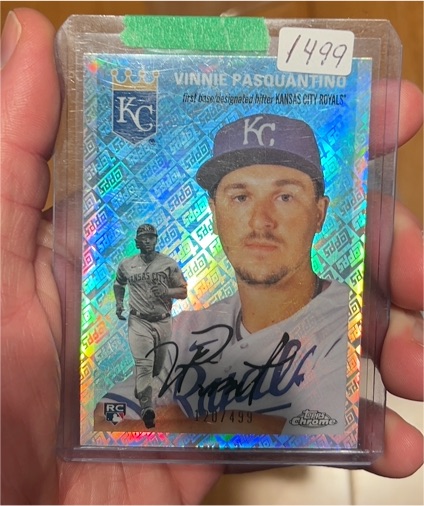 2023 Topps Chrome Platinum Anniversary #71 Vinnie Pasquantino — front