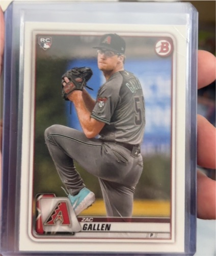 2020 Bowman #75 Zac Gallen — front