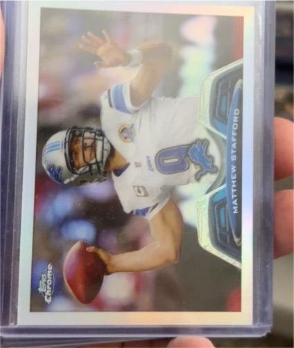 2013 Topps Chrome #140 Matthew Stafford — front