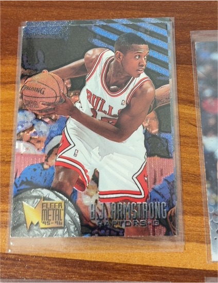 1995-96 Fleer Metal #105 B.J. Armstrong — front