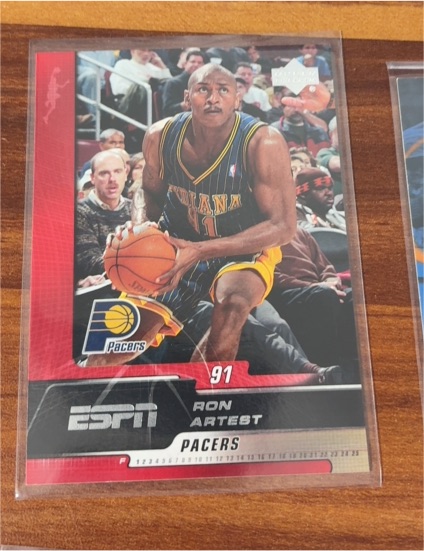 2005-06 Upper Deck ESPN #33 Ron Artest — front