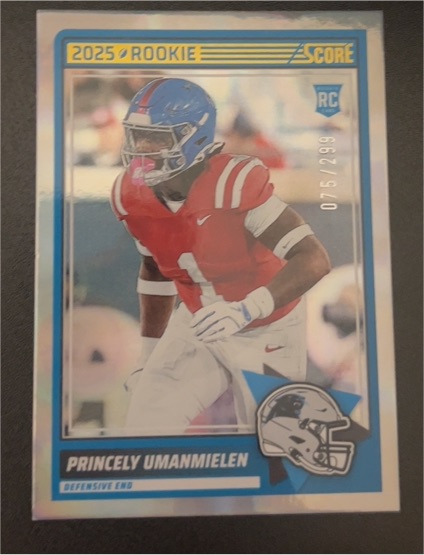 2025 Score #86 Princely Umanmielen Rookie — front