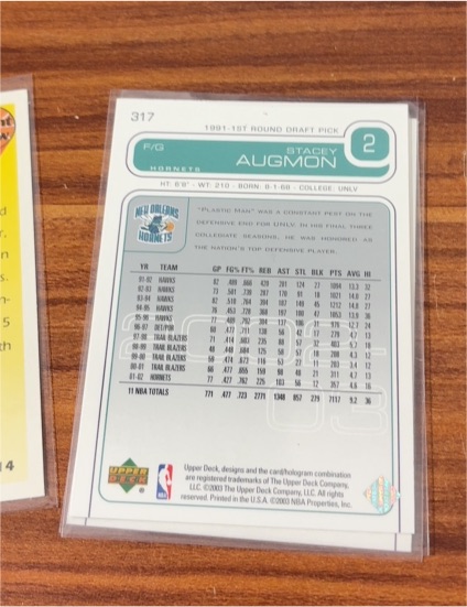 1991 Upper Deck #317 Stacey Augmon — front