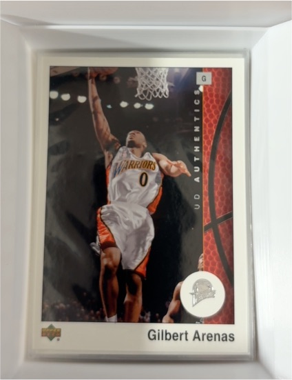 2002-03 UD Authentics #25 Gilbert Arenas — front