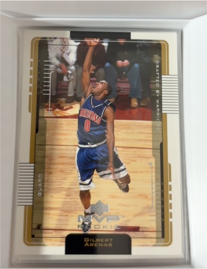 2001-02 Upper Deck MVP #211 Gilbert Arenas Rookie — front