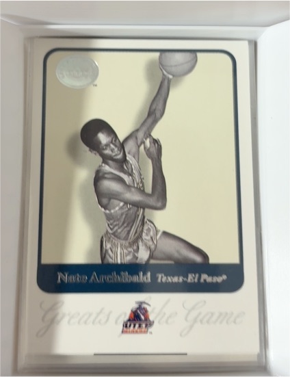 2001 Fleer Greats of the Game #59 Nate Archibald — front
