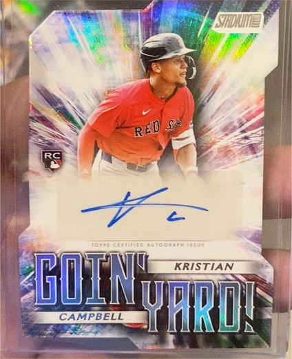 2025 Topps Stadium Club #CYA-KC Kristian Campbell Goin' Yard Auto — front