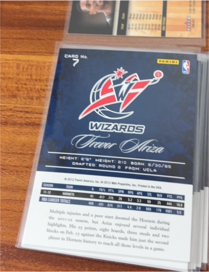 2012 Panini #7 Trevor Ariza — front