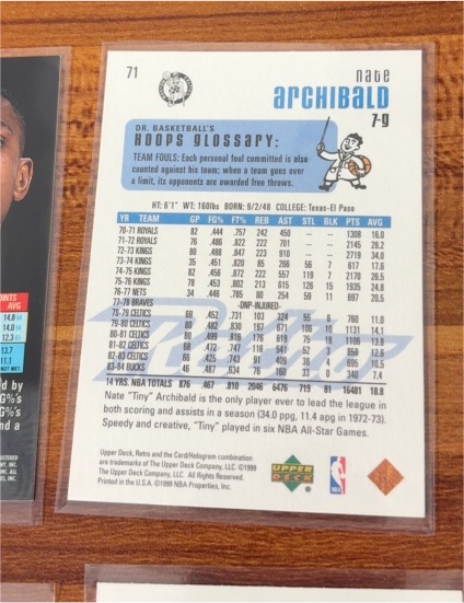 1989 Upper Deck #71 Nate Archibald — front