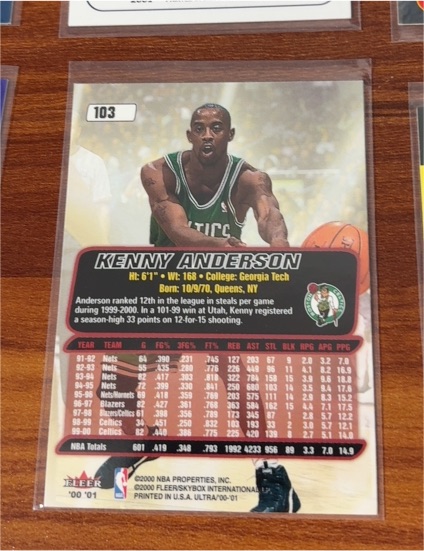 2000 Fleer Ultra #103 Kenny Anderson — front