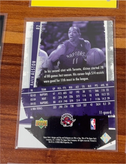 2005-06 Upper Deck Slam #82 Rafer Alston — front