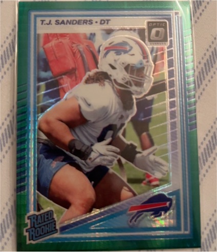 2025 Donruss Optic #DT T.J. Sanders — front