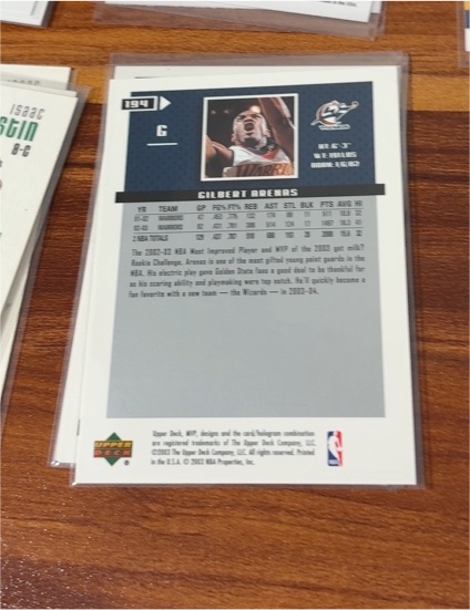 1994 Upper Deck #6 Gilbert Arenas — front