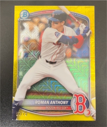 2025 Bowman Chrome #BCP-167 Roman Anthony — front
