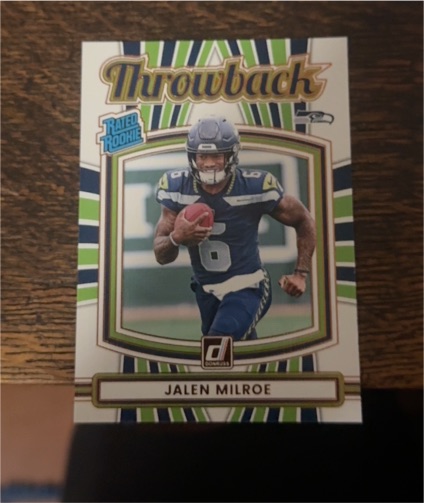 2025 Donruss #18 Jalen Milroe Rated Rookie Throwback — front