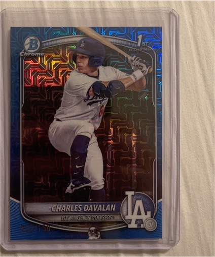 2025 Bowman Draft #BDC-96 Charles Davalan — front