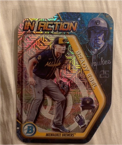 2025 Bowman Draft In Action Die-Cut #BIA-20 Brady Ebel — front