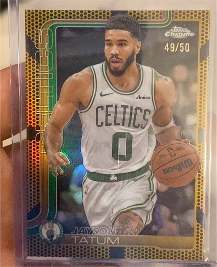 2025-26 Topps Chrome #49 Jayson Tatum — front