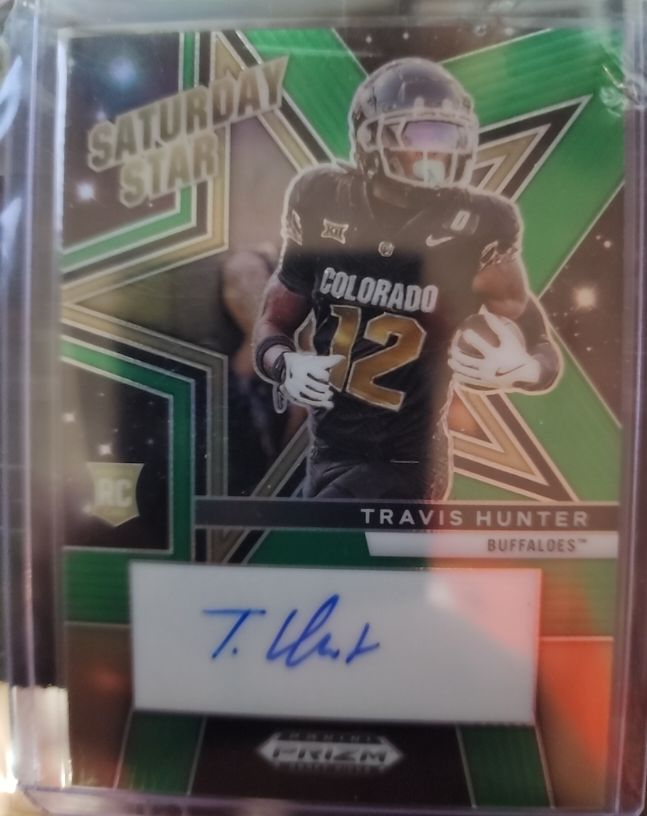 2025 Panini Prizm Draft Picks Saturday Star #SSS-THR Travis Hunter — front