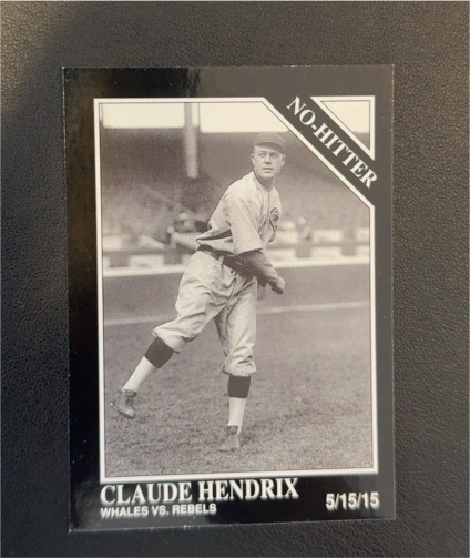 1992 Conlon Collection #343 Claude Hendrix No-Hitter — front