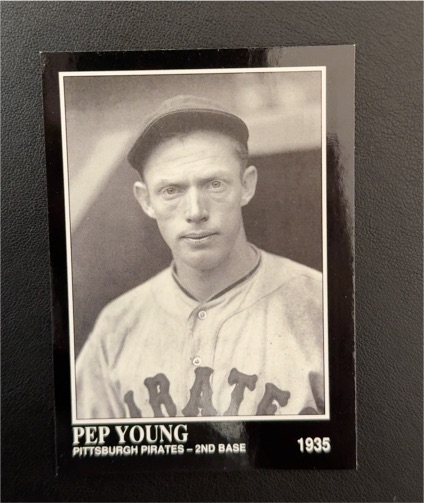 1992 Conlon Collection #387 Pep Young — front