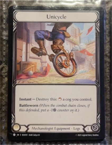 2025 Legend Story Studios High Seas #SEA010 Unicycle — front