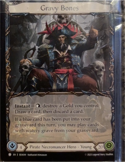 2025 Legend Story Studios Flesh and Blood High Seas #SEA044 Gravy Bones — front