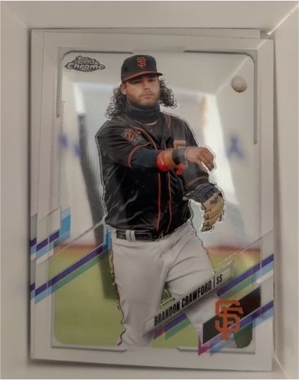 2021 Topps Chrome #65 Brandon Crawford — front