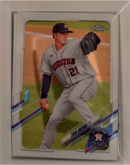 2021 Topps Chrome #154 Zack Greinke Houston Astros — front