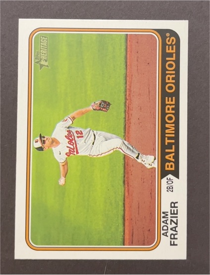 2023 Topps Heritage High Number #555 Adam Frazier Baltimore Orioles — front