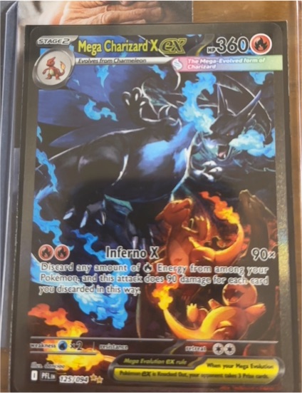2021 Pokémon TCG Mega Charizard X EX 125/094 Phantasmal Flames — front