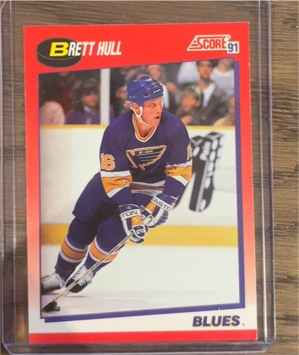 1991-92 Score #1 Brett Hull — front