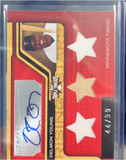 2007 Topps Triple Threads #183 Delmon Young — front