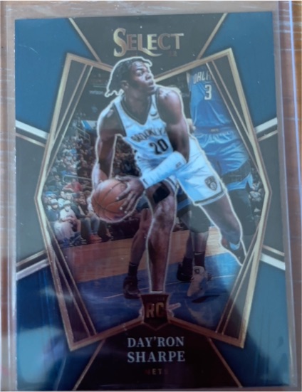 2021-22 Panini Select #128 Day'Ron Sharpe Rookie — front