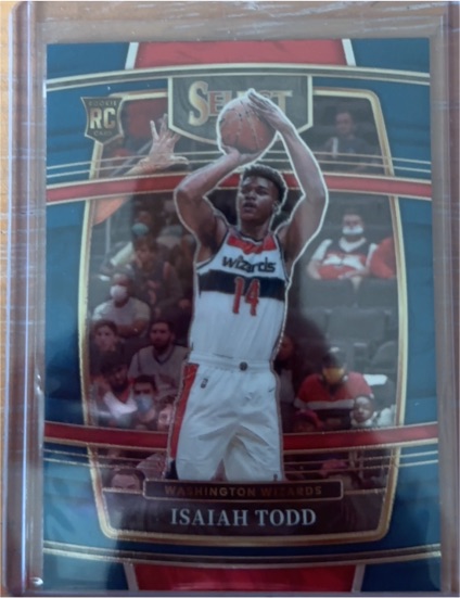 2021-22 Panini Select #65 Isaiah Todd Rookie Washington Wizards — front