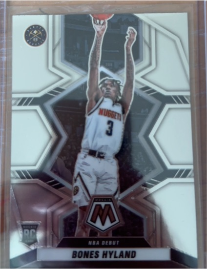 2021-22 Panini Mosaic NBA Debut #271 Bones Hyland — front