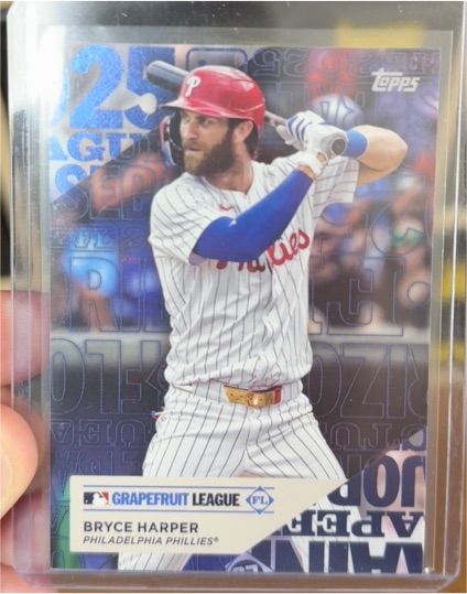 2025 Topps Series 1 Bryce Harper Grapefruit League #TG-3 Philadelphia Phillies — front
