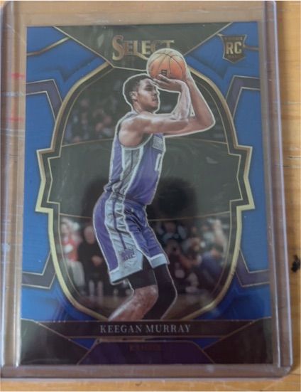 2022-23 Panini Select #81 Keegan Murray Concourse Blue Rookie Sacramento Kings — front