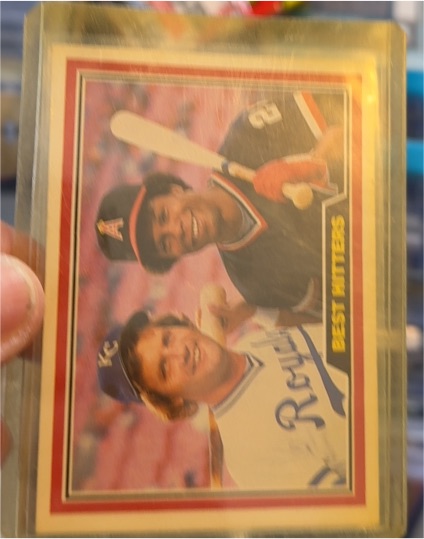 1981 Donruss #537 Best Hitters George Brett Rod Carew — front