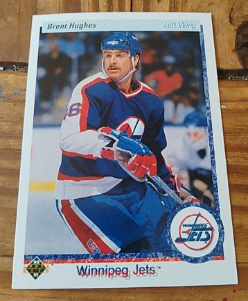 1990-91 Upper Deck #333 Brent Hughes — front
