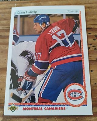 1990-91 Upper Deck #186 Craig Ludwig — front