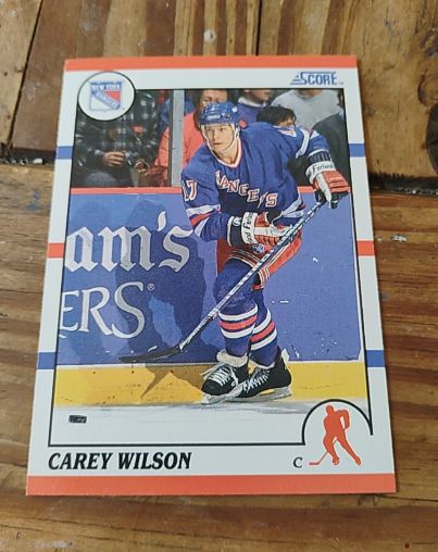 1990-91 Score #254 Carey Wilson — front